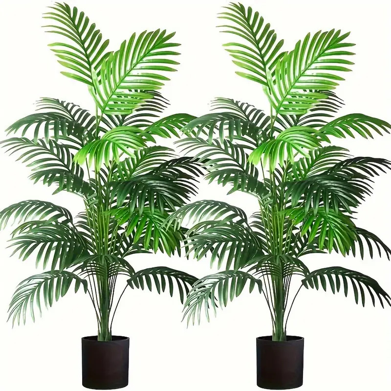 Bonsai Garden Accessories - 24 ورقة أريكا النخيل نباتات اصطناعية