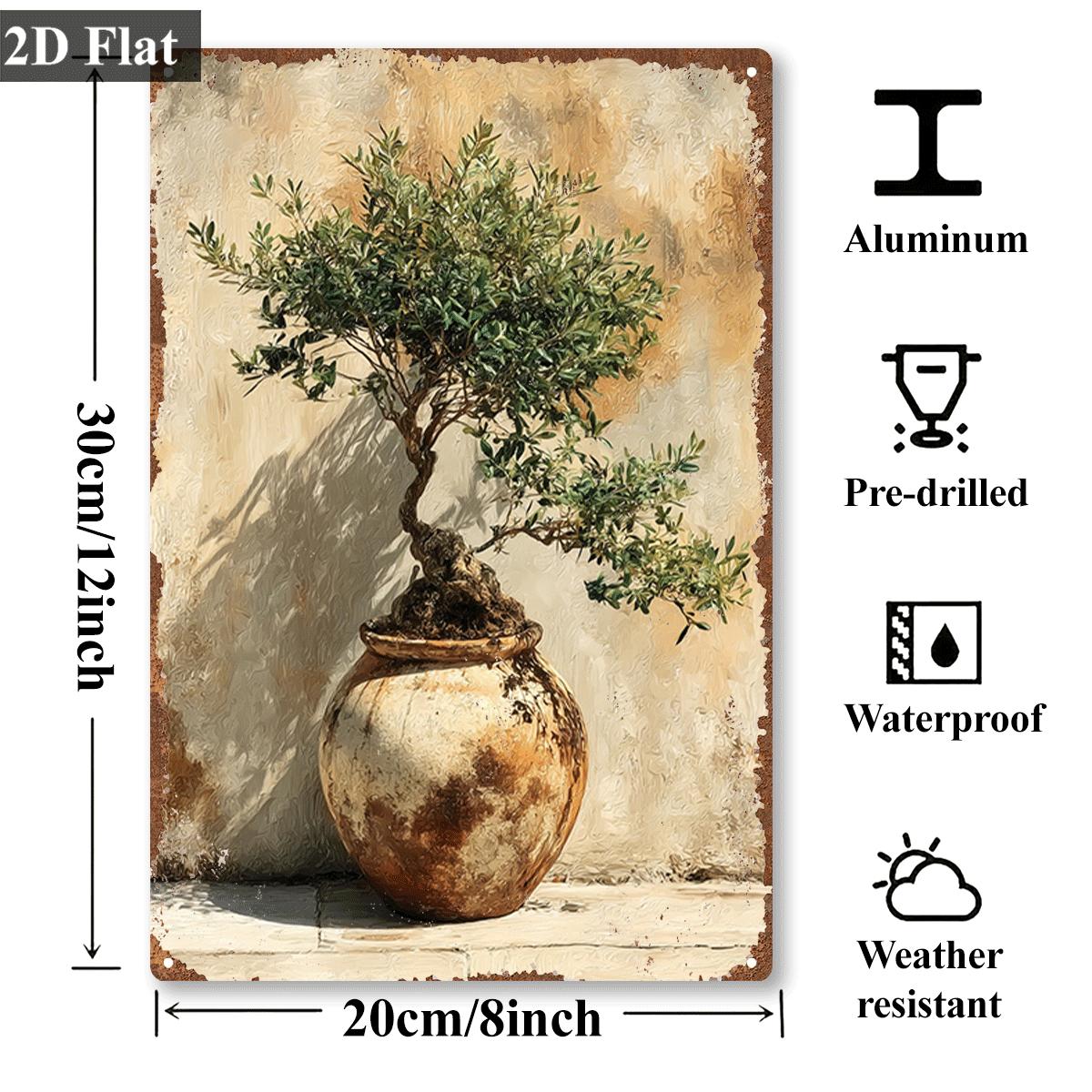 لوحة فنية جدارية معدنية عتيقة  - مراجعة Bonsai Garden Wall وسعره