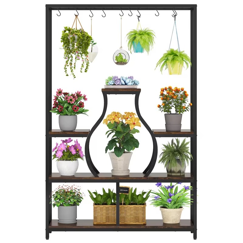 رف معلق للزهور لتزيين الحدائق  - مراجعة Bonsai Garden Wall وسعره